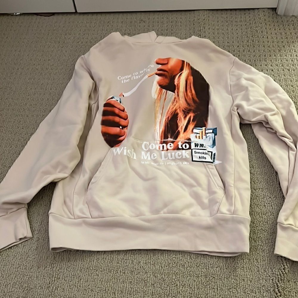Wish Me Luck Hoodie Medium New